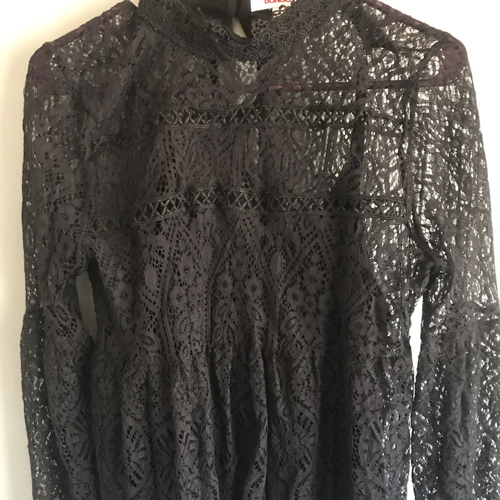Black Bongo long sleeve blouse